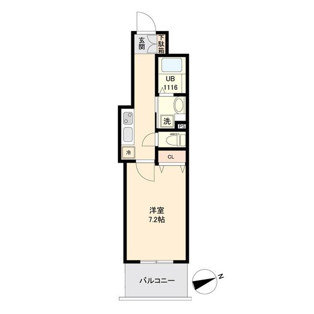 仙台市宮城野区榴岡のマンションの間取り