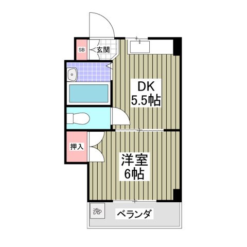 リュミエ越谷の間取り