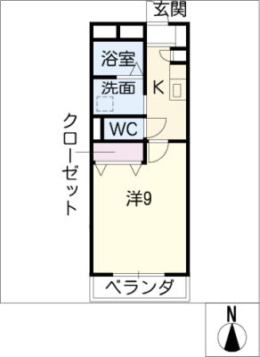 第六マンション一八の間取り