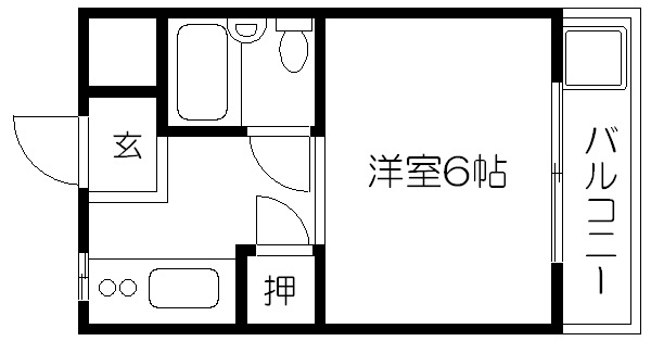 ロータリーマンション修学院の間取り