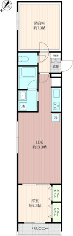 「防音マンション」ルミナス練馬の間取り