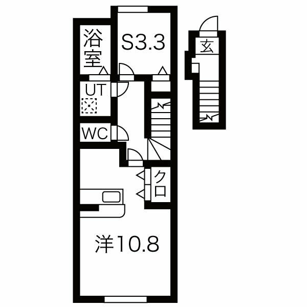 ＪＲ仙山線 北山形駅 徒歩22分 2階建 築4年の間取り写真