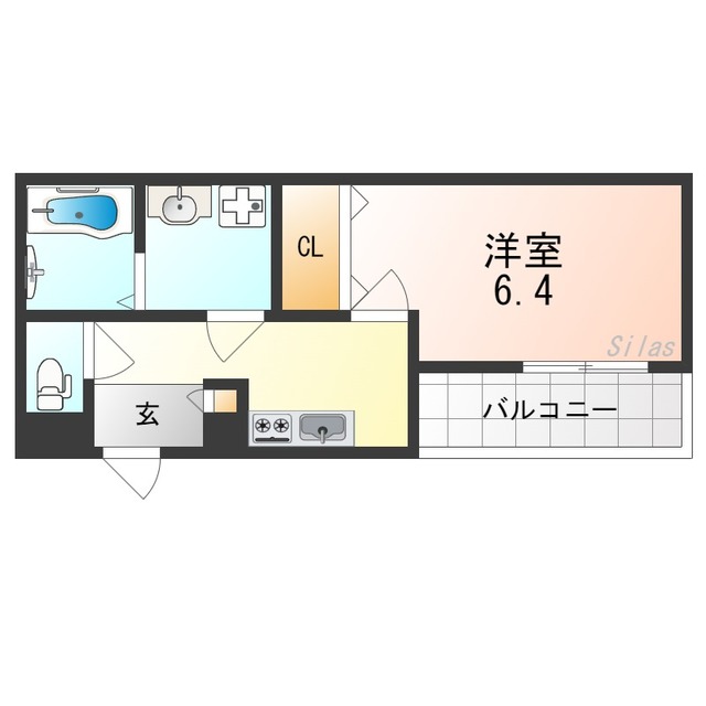 高石市加茂のアパートの間取り