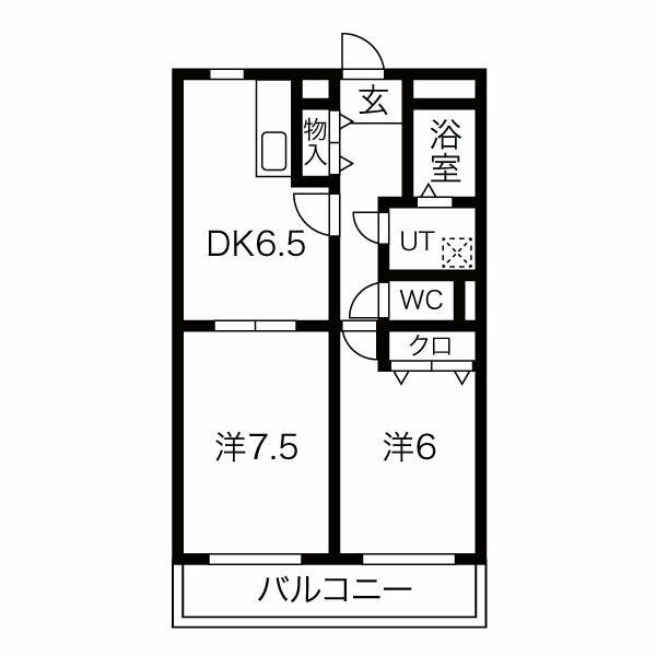 碧南市城山町のマンションの間取り