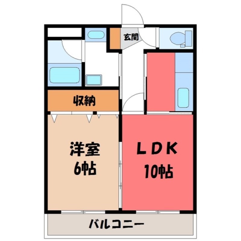 宇都宮市石井町のマンションの間取り