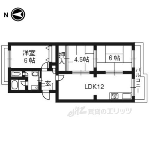 サンハイム瀬田の間取り