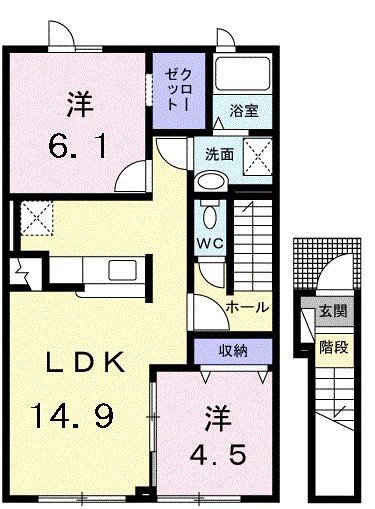 プライムガーデンの間取り