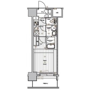 名古屋市熱田区大宝のマンションの間取り