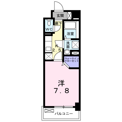 北九州市八幡西区御開のマンションの間取り