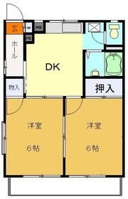 川口市北園町のアパートの間取り