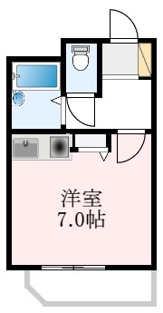 堺市東区北野田のマンションの間取り