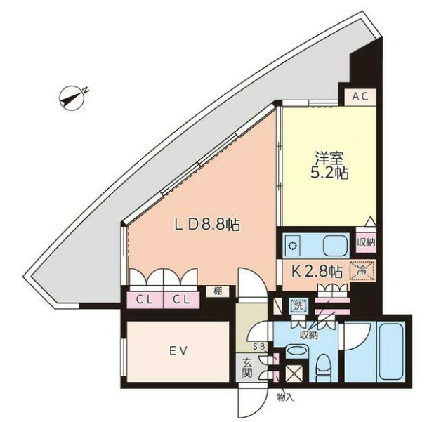 豊島区千早のマンションの間取り