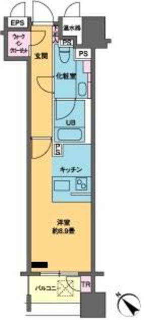 カスタリア銀座3の間取り