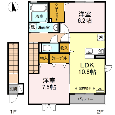 セレスティンワールＣの間取り