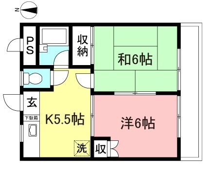 世田谷区祖師谷のマンションの間取り