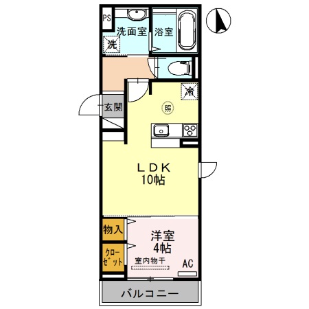 三木市大村のアパートの間取り