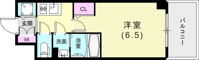 【エスリード神戸兵庫駅ミッドポートの間取り】