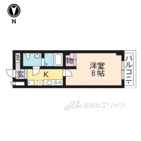 フラッティ壬生坊城の間取り