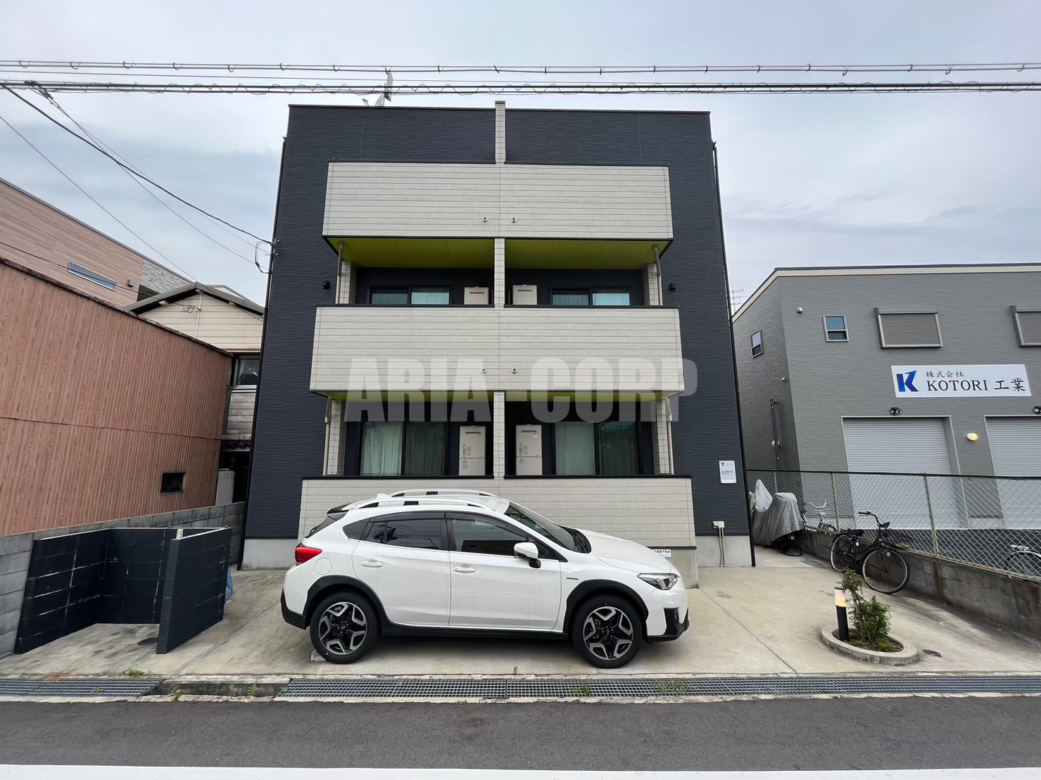建物外観　2018年完成、大手ハウスメーカー施工デザイナーズアパート！