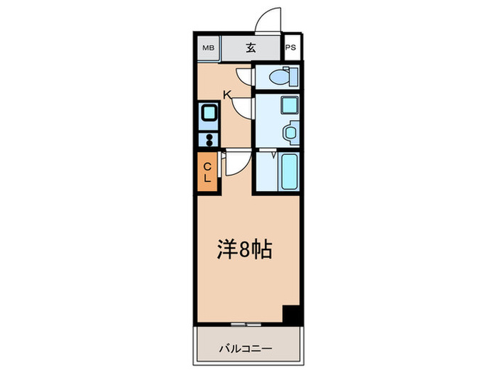 地下鉄中央線 森ノ宮駅 徒歩6分 9階建 築6年の間取り写真