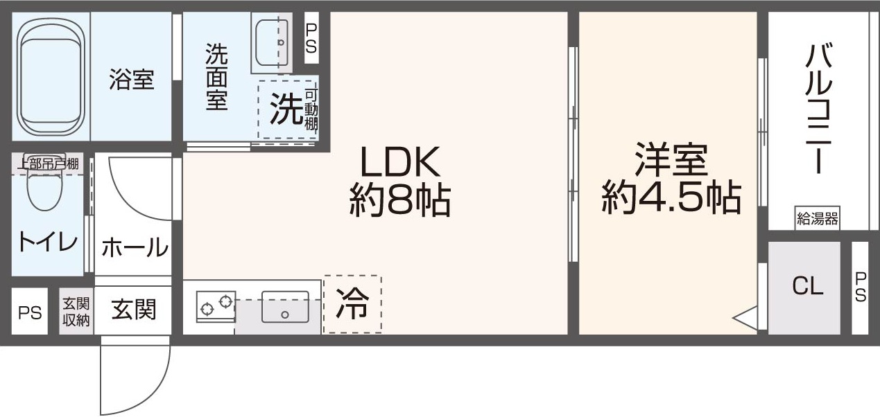 ＪＲおおさか東線 衣摺加美北駅 徒歩9分 3階建 築5年の間取り写真