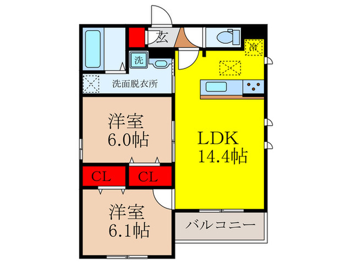 D-residence石橋の間取り写真