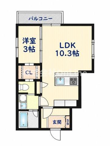 HeLenaGARDEN花園本町IIの間取り写真