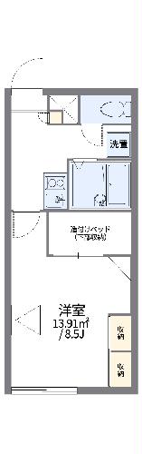 レオパレスＳＡＳ　６２の間取り