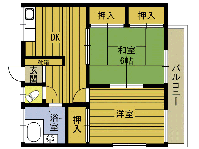 ほけずアパートの間取り