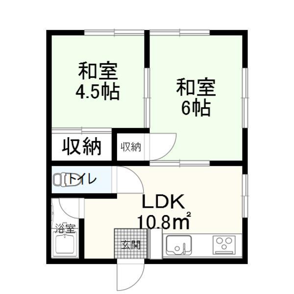 野月共同住宅の間取り