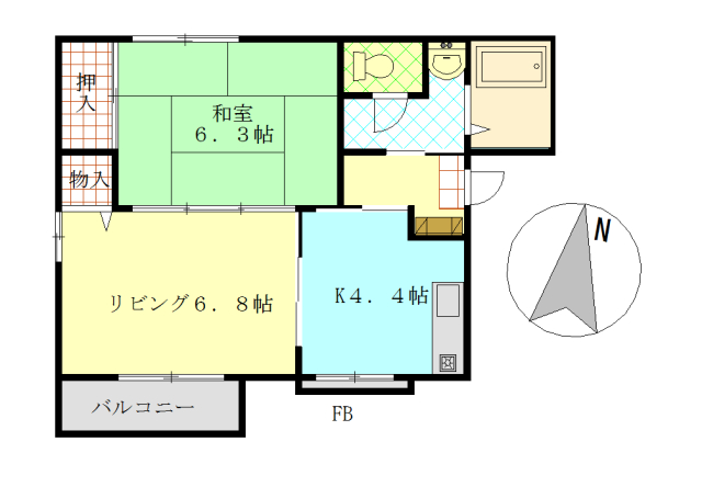 ディアス桜井の間取り