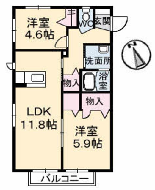 シャーメゾン名池の間取り