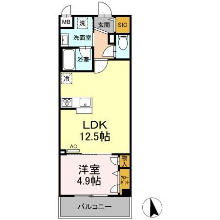 江戸川区東葛西のマンションの間取り