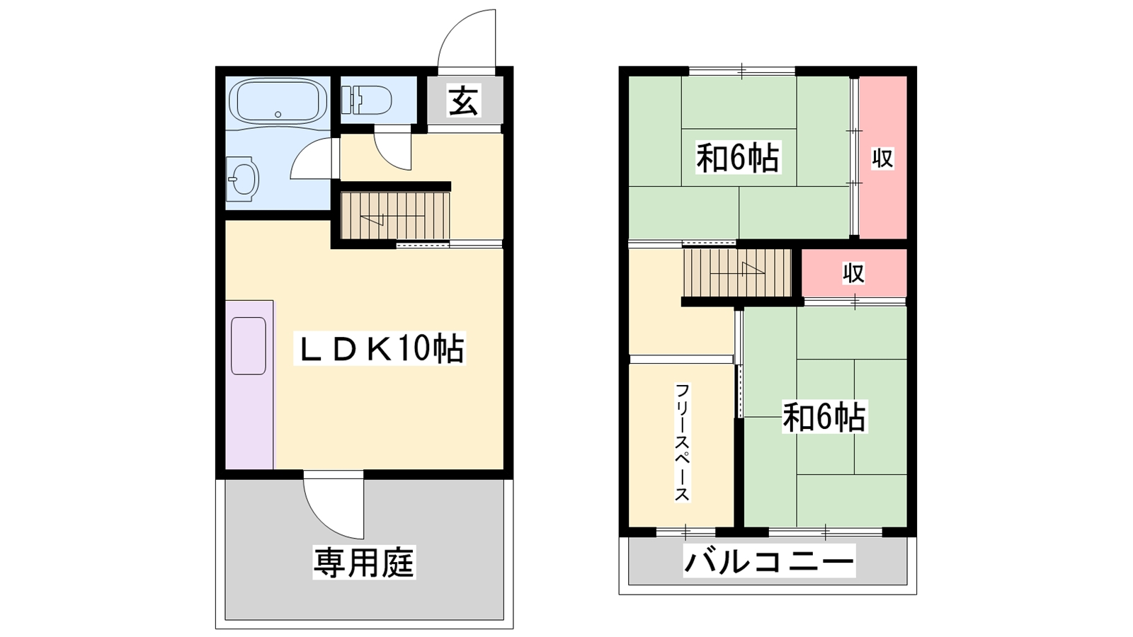 京口団地弐号棟の間取り