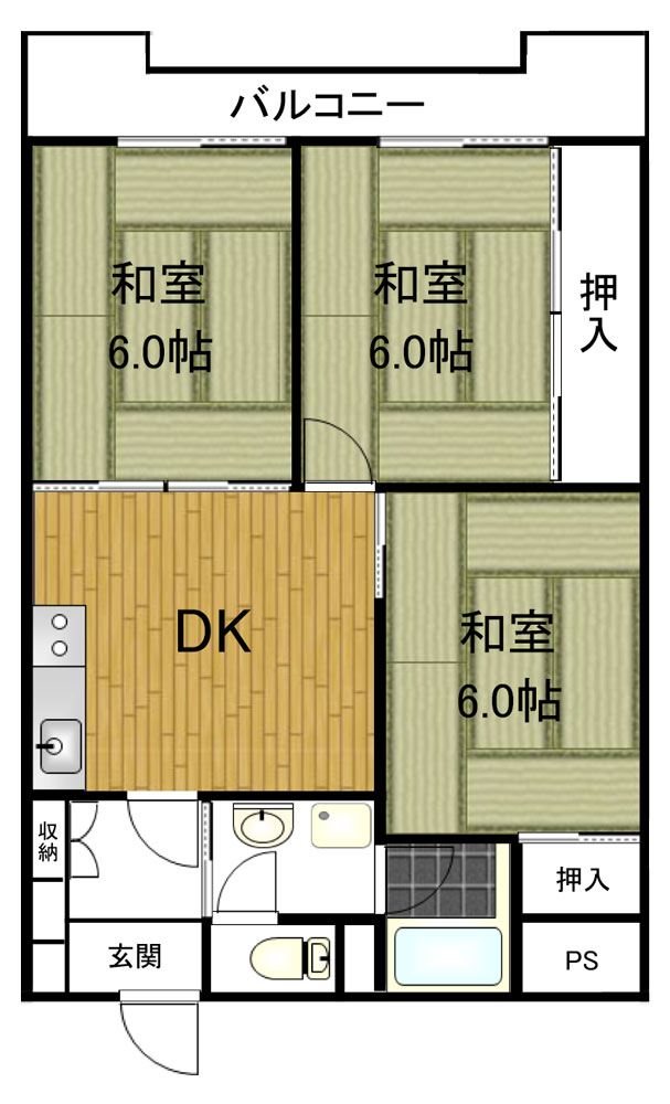 パルム惣門町の間取り