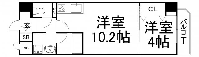 【大阪市旭区生江のマンションの間取り】