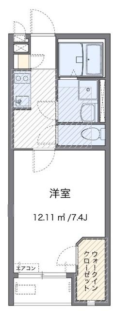 横浜市神奈川区松見町のアパートの間取り