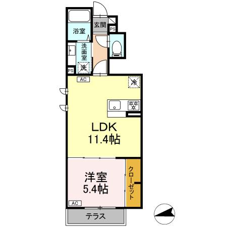 グラナーデ成城学園前Aの間取り