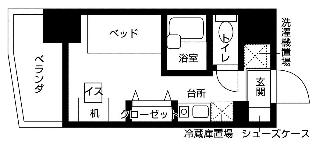 バウスクロス相模大野の間取り