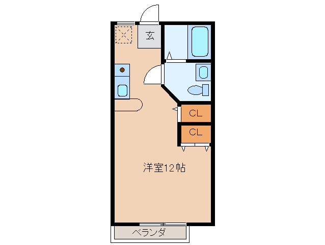 ハイツ水口の間取り