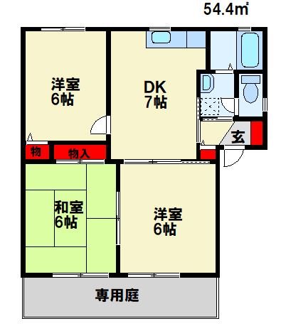 エクレール八枝 A棟の間取り