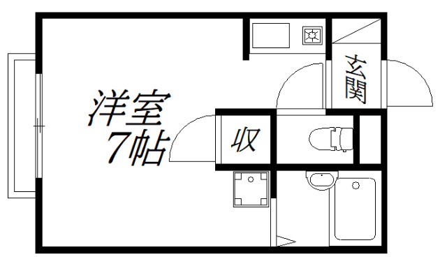 浜松市中央区泉のアパートの間取り