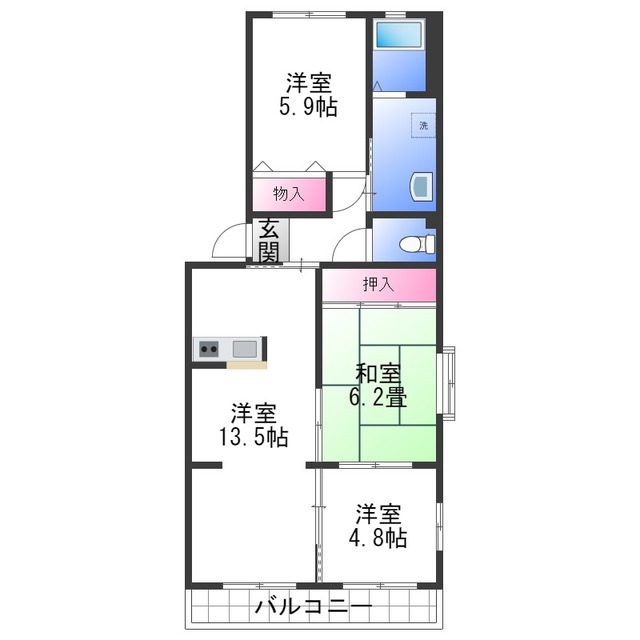 サンモール中井の間取り