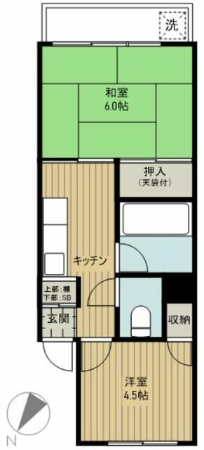 コーポ松岡の間取り