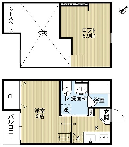 プレスト堺の間取り