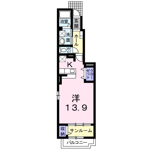 ベル デーアBの間取り