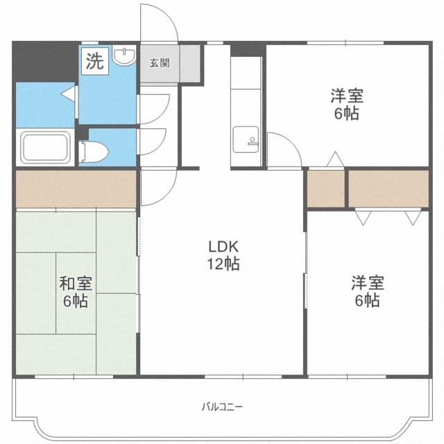 エクレール長者原の間取り