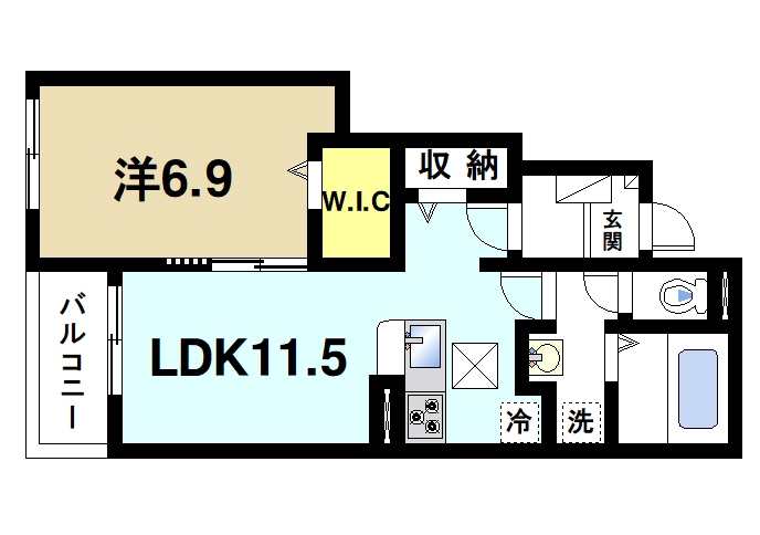 【ベルソレイユIの間取り】