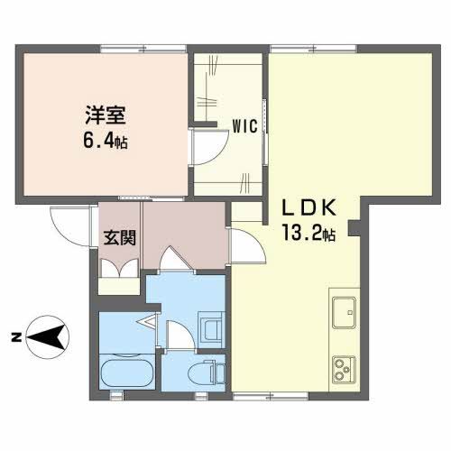 鯖江市舟津町のアパートの間取り