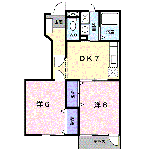 アン　ソレイエの間取り